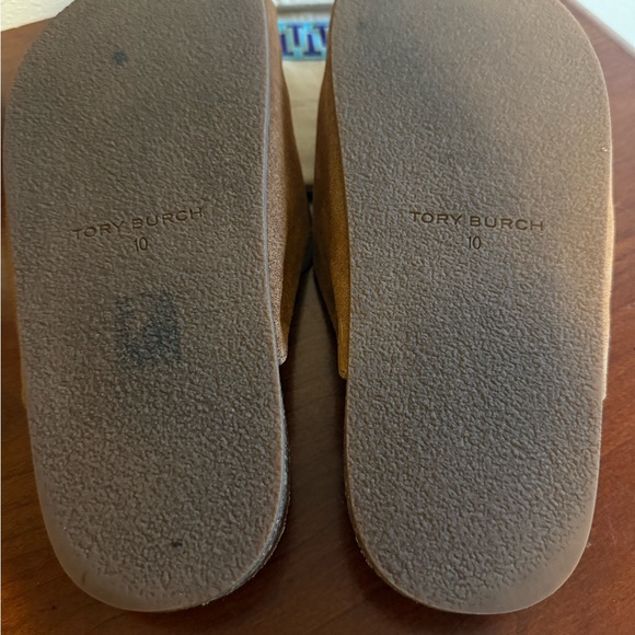 Tory Burch Toasted Caramel Suede Mules - Picture 3 of 4